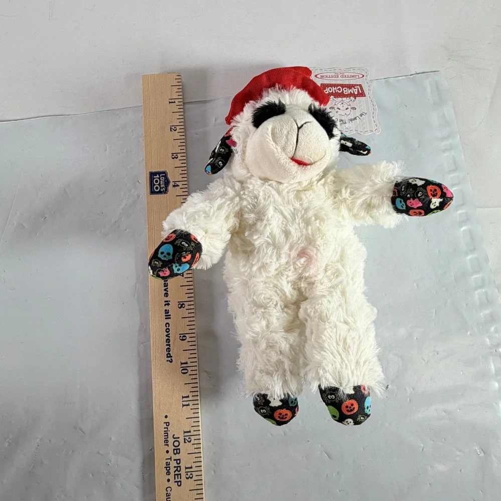 Multipet Lamb Chop Limited Edition Halloween Dog Toy Skull Pumpkin Witch Hat NWT